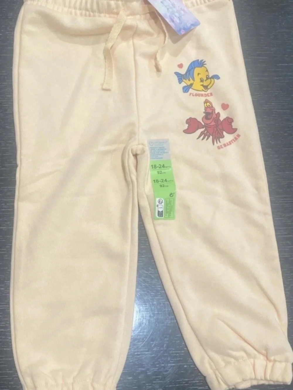 Disney Princess The Little Mermaid Primark 2 Piece Sweater Set 18-24m New